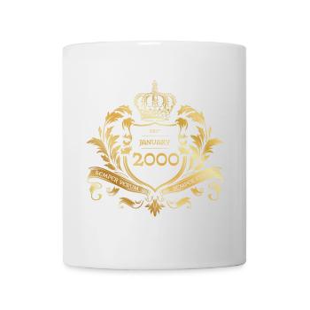25. Geburtstag Semper Verum - Established 01/2000 - Tasse - Weiß - Vorne