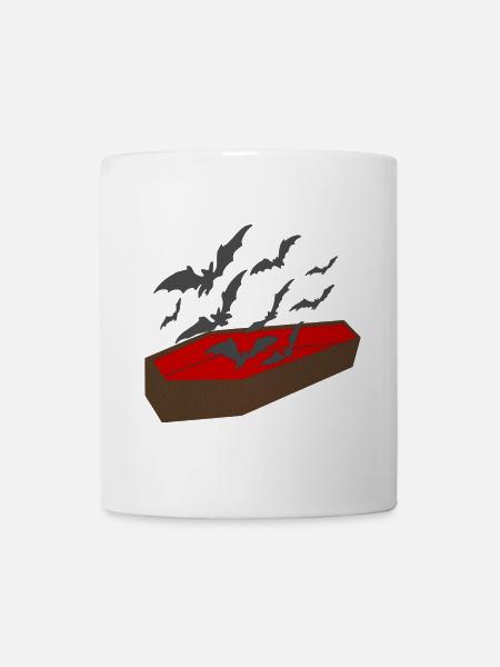 särge, Fledermäuse, halloween outfits - Tasse - Weiß