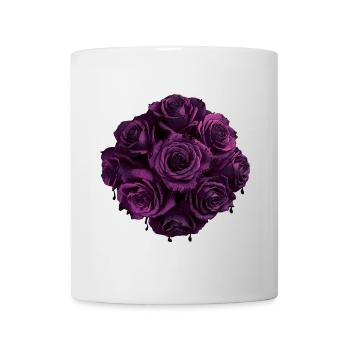 tropfende rosenblüten version 2, geschenkidee Frau - Tasse - Weiß - Vorne