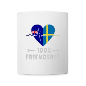 L'Australie et la Suède : amitié à 100 % - Mug blanc - blanc - Devant