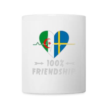 Algeria and Sweden 100% friendship - Mug - white - Front