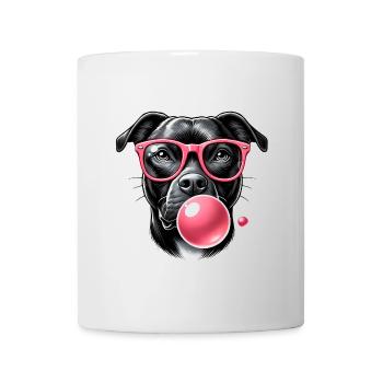 Rafraîchir avec du chewing-gum rose - Mug blanc - blanc - Devant