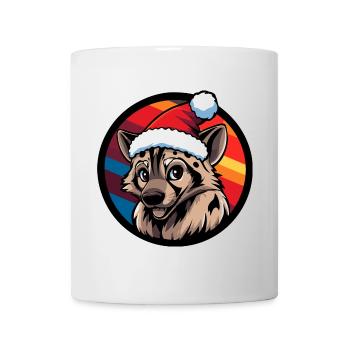 Animal de Noël hyène - Mug blanc - blanc - Devant