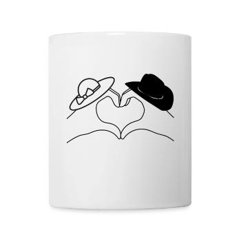 Chapeau Soleil Nœud Minimaliste - Mug blanc - blanc - Devant