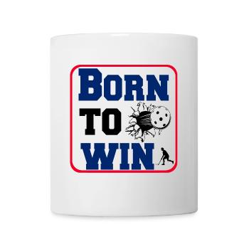 Floorball Born to win Sticker (25) - Mug - white - Front
