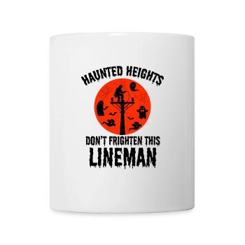 Haunted Heights Lineman Halloween Gruseliges Design - Tasse - Weiß - Vorne
