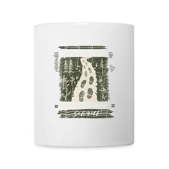 The path is created while walking – Wald Design - Mug - white - Front