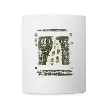 Natur heilt schritt für schritt- Motivation - Tasse - Weiß - Vorne