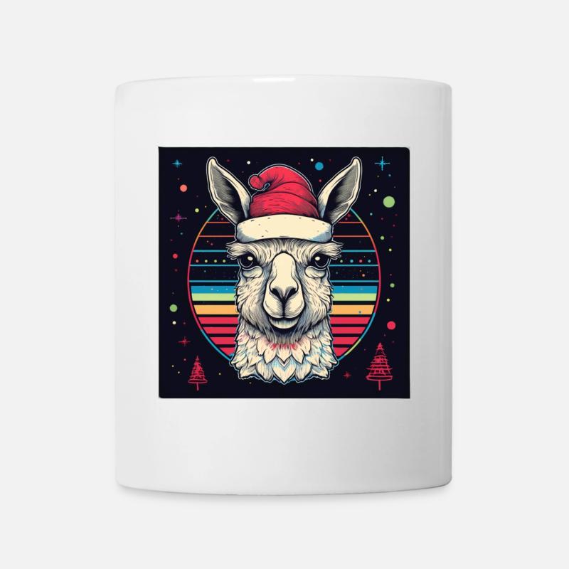 Alpaka X-Mas - Tasse - Weiß