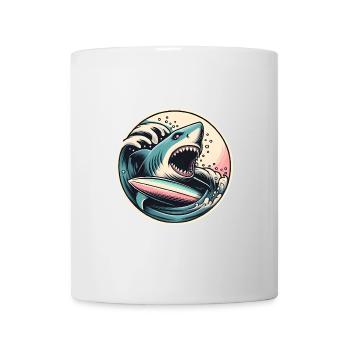 Fierce Shark Surf Graphic in Waves - Mug - white - Front