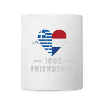 Greece and Netherlands 100% friendship - Mug - white - Front