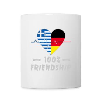 Greece and Germany 100% friendship - Mug - white - Front