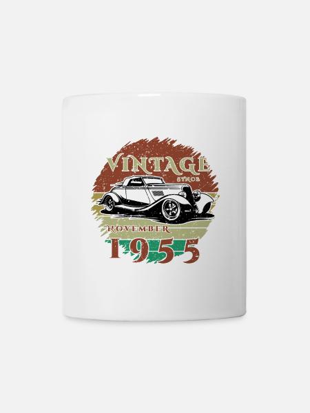 69. Geburtstag - Klassiker - Vintage since 11/1955 - Tasse - Weiß