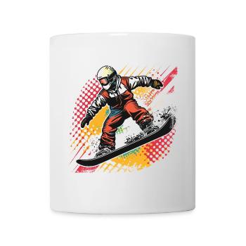 Snowboarder Sketch - Mug - white - Front