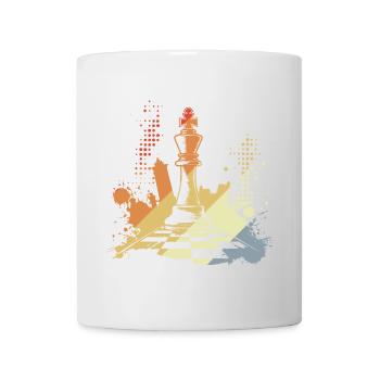 Schachfigur - Tasse - Weiß - Vorne