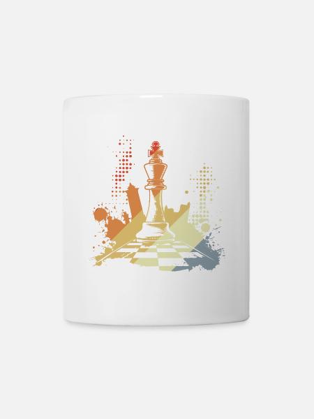 Schachfigur - Tasse - Weiß