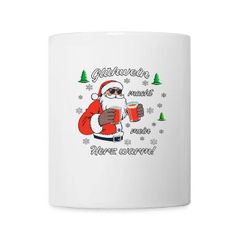 Santa, Glühwein & Weihnachtszauber - Tasse - Weiß - Vorne
