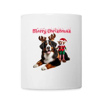 Bouvier Bernois de Noël - Mug blanc - blanc - Devant