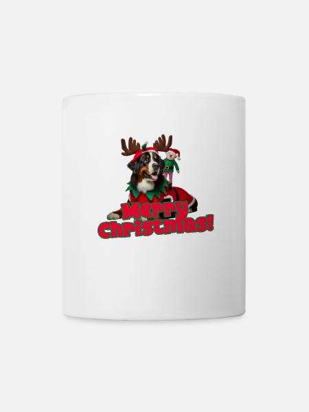 Weihnachten Berner Sennenhund - Tasse - Weiß