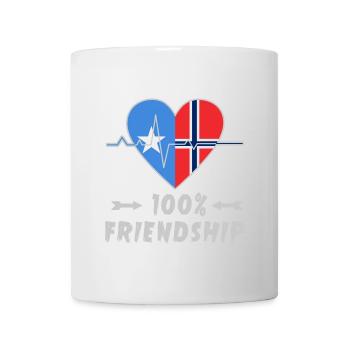 Somalia and Norway 100% friendship - Mug - white - Front