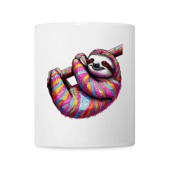 Faultier - Tasse - Weiß - Vorne