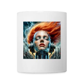 Cybernetic Fusion Woman - Mug - white - Front
