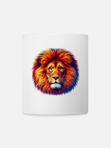 Löwe - Tasse - Weiß