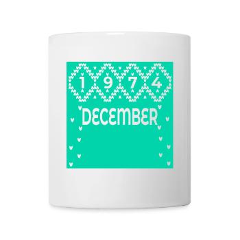 WINTER 52E ANNIVERSAIRE DÉCEMBRE 1974 - Mug blanc - blanc - Devant