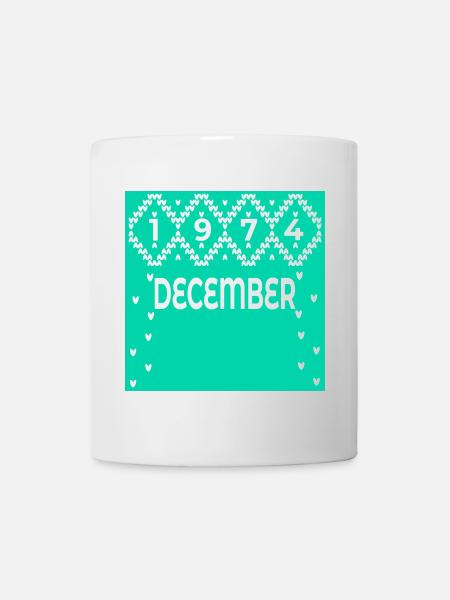WINTER, 52. GEBURTSTAG DEZEMBER 1974 - Tasse - Weiß