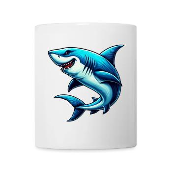 Requin - Mug blanc - blanc - Devant