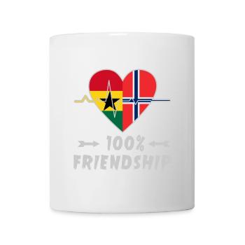 Ghana and Norway 100% friendship - Mug - white - Front