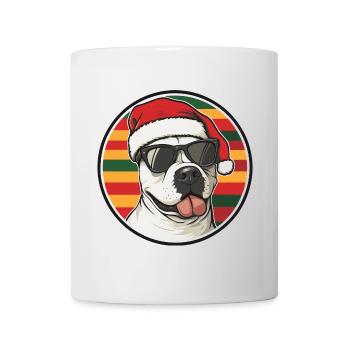 Bull Terrier Dog Christmas Cool - Mug - white - Front