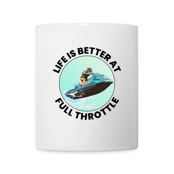 Jetski Vollgas Wassersport Abenteuer Ozean - Tasse - Weiß - Vorne
