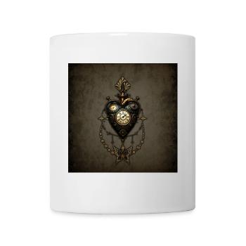 Steampunk heart, a world full of magic and meccan - Mug - white - Front