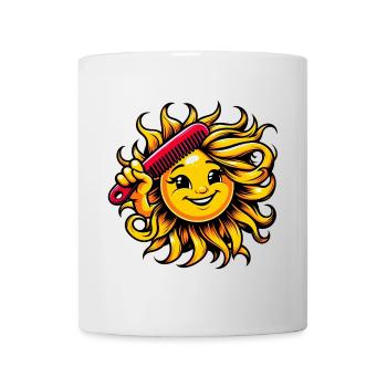 Sonne - Tasse - Weiß - Vorne
