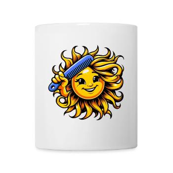 Sonne - Tasse - Weiß - Vorne