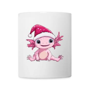 Axolotl Weihnachten Süß Niedlich Weihnachtlich - Tasse - Weiß - Vorne