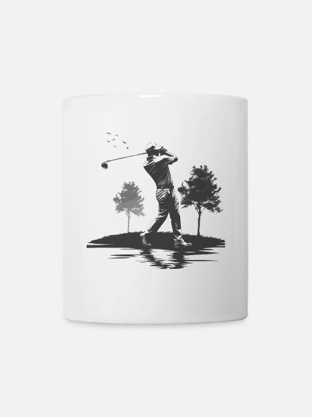 Golfer Grafik - Tasse - Weiß