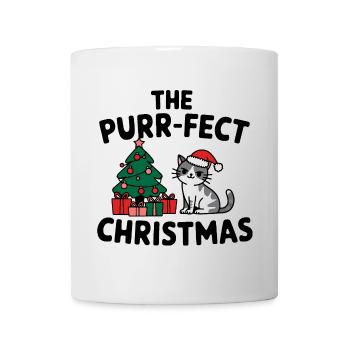 Festive Cat with Christmas Tree - Mug - white - Front