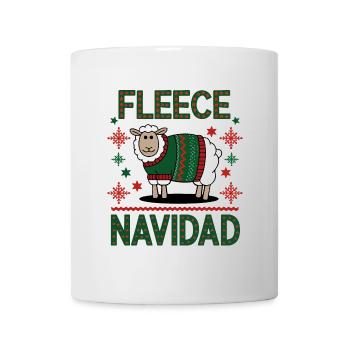 Festive Sheep Christmas Sweater Design - Mug - white - Front