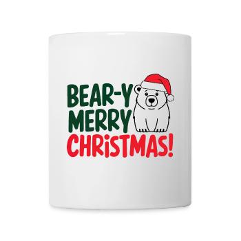 Festliches Bär Weihnachtsdesign - Tasse - Weiß - Vorne