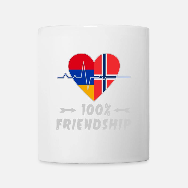 L'Arménie et la Norvège : amitié à 100 % - Mug blanc - blanc