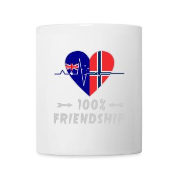 L'Australie et la Norvège : amitié à 100 % - Mug blanc - blanc - Devant