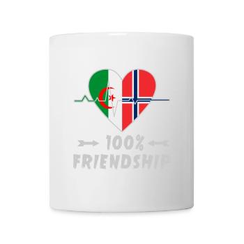 Algeria and Norway 100% friendship - Mug - white - Front