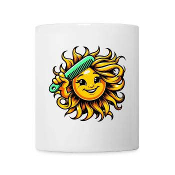 Sonne - Tasse - Weiß - Vorne