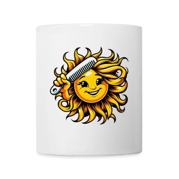 Sonne - Tasse - Weiß - Vorne