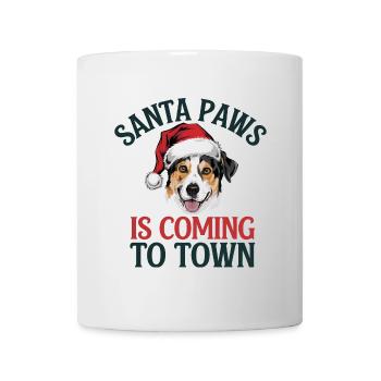 Festive Santa Paws Dog Christmas Design - Mug - white - Front