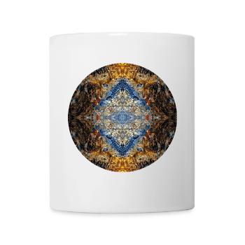 Mandala de la nature dans la galerie de guérison par le sel à Berchtesgaden - Mug blanc - blanc - Devant