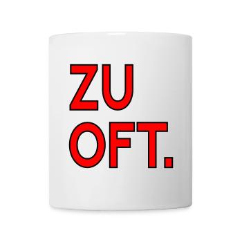 ENTSCHEIDUNGEN ENTTÄUSCHUNGEN - ZU OFT - Tasse - Weiß - Vorne