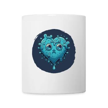 Water Love : un cœur ludique - Mug blanc - blanc - Devant